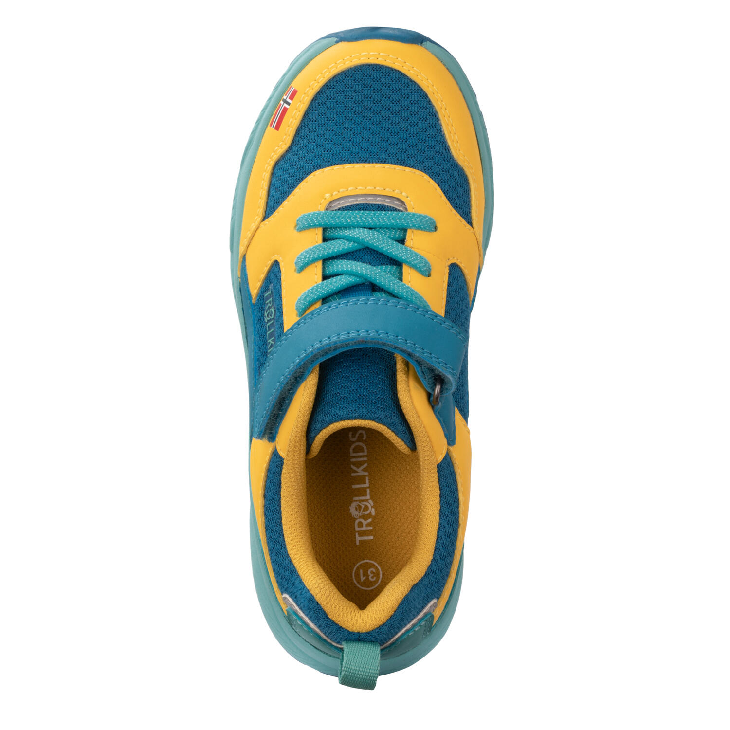 Kinder Sneaker Haugesund Ingwer/Arktikblau/Dunkeltürkis 5/8