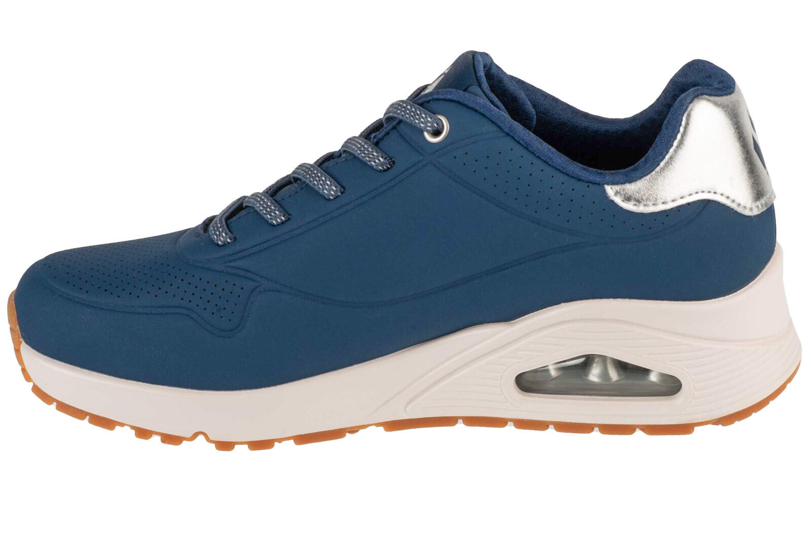 Chaussures Femmes Skechers Uno Shimmer Away bleu 2/4