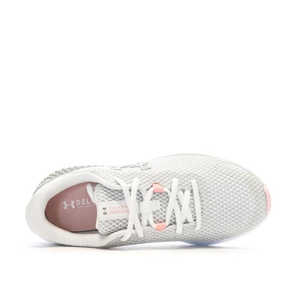 Chaussures de Running  Blanc/Gris/Rose Femme Under Armour Charged Rogue 3 4/7