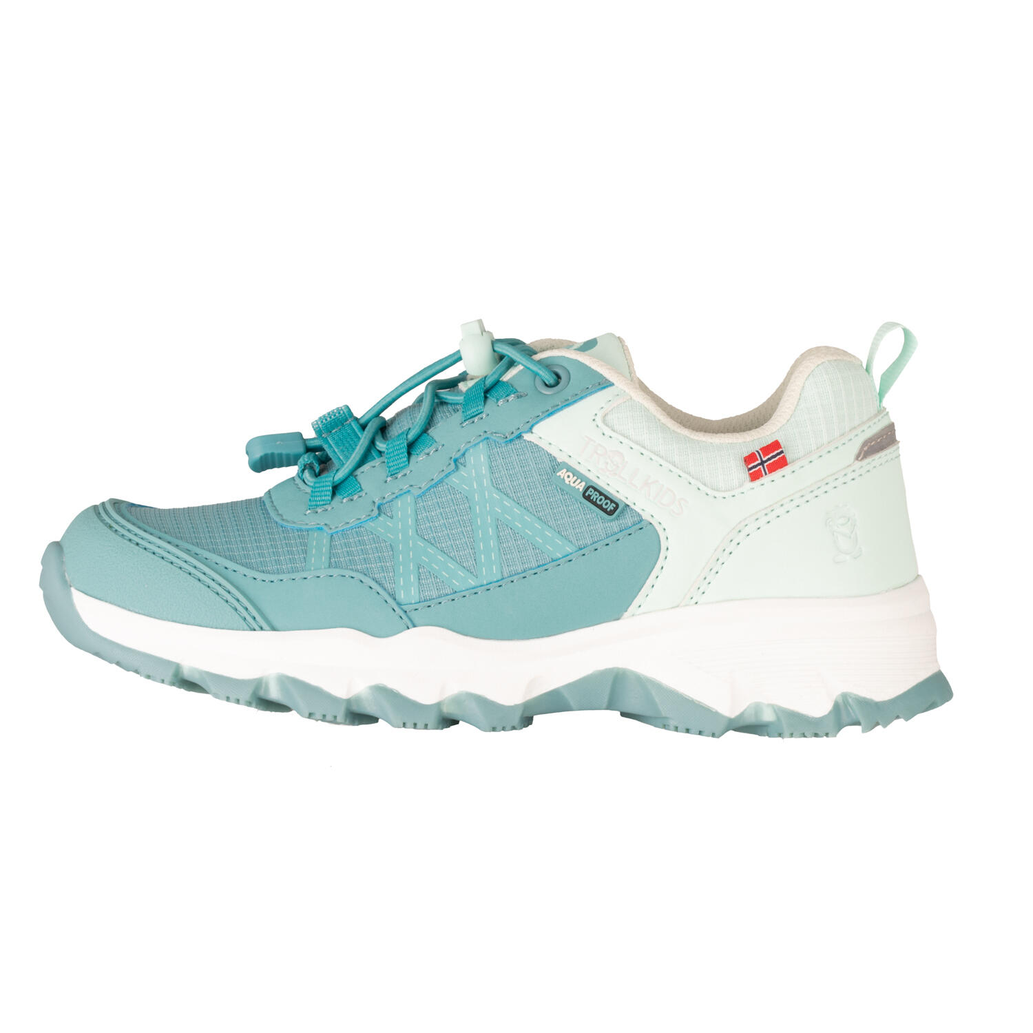 TROLLKIDS Kinder Hiker Low Trolltunga XT Aqua Nebel/Aquamarin