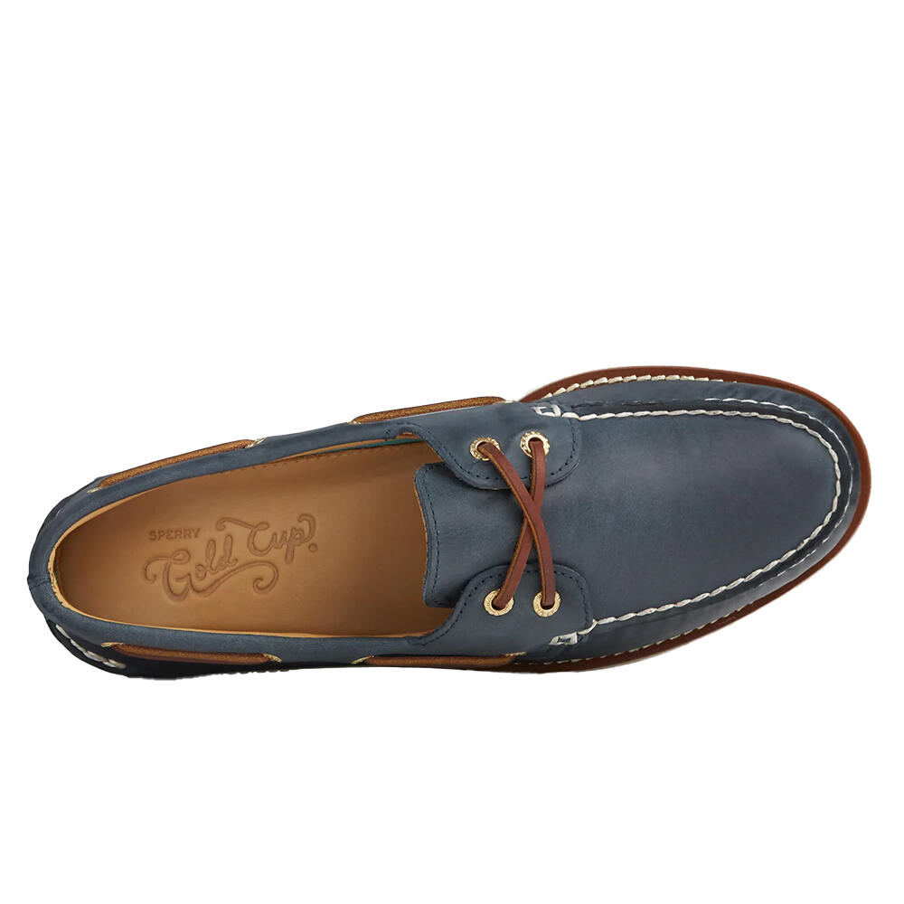 Bootsschuhe "Authentic Gold Cup", Leder Herren Marineblau 3/4