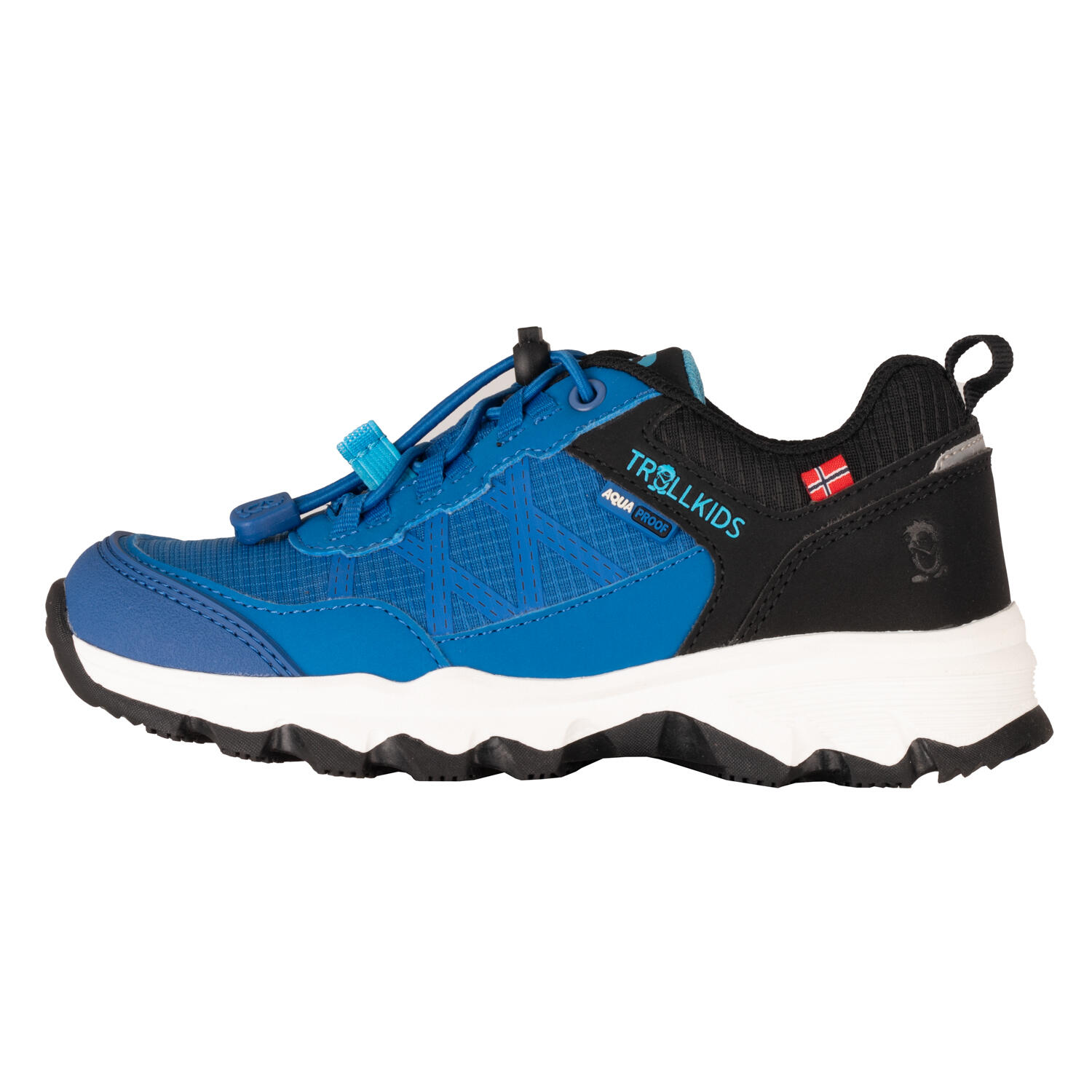 TROLLKIDS Kinder Hiker Low Trolltunga XT Alpinblau/Schwarz/Poolblau