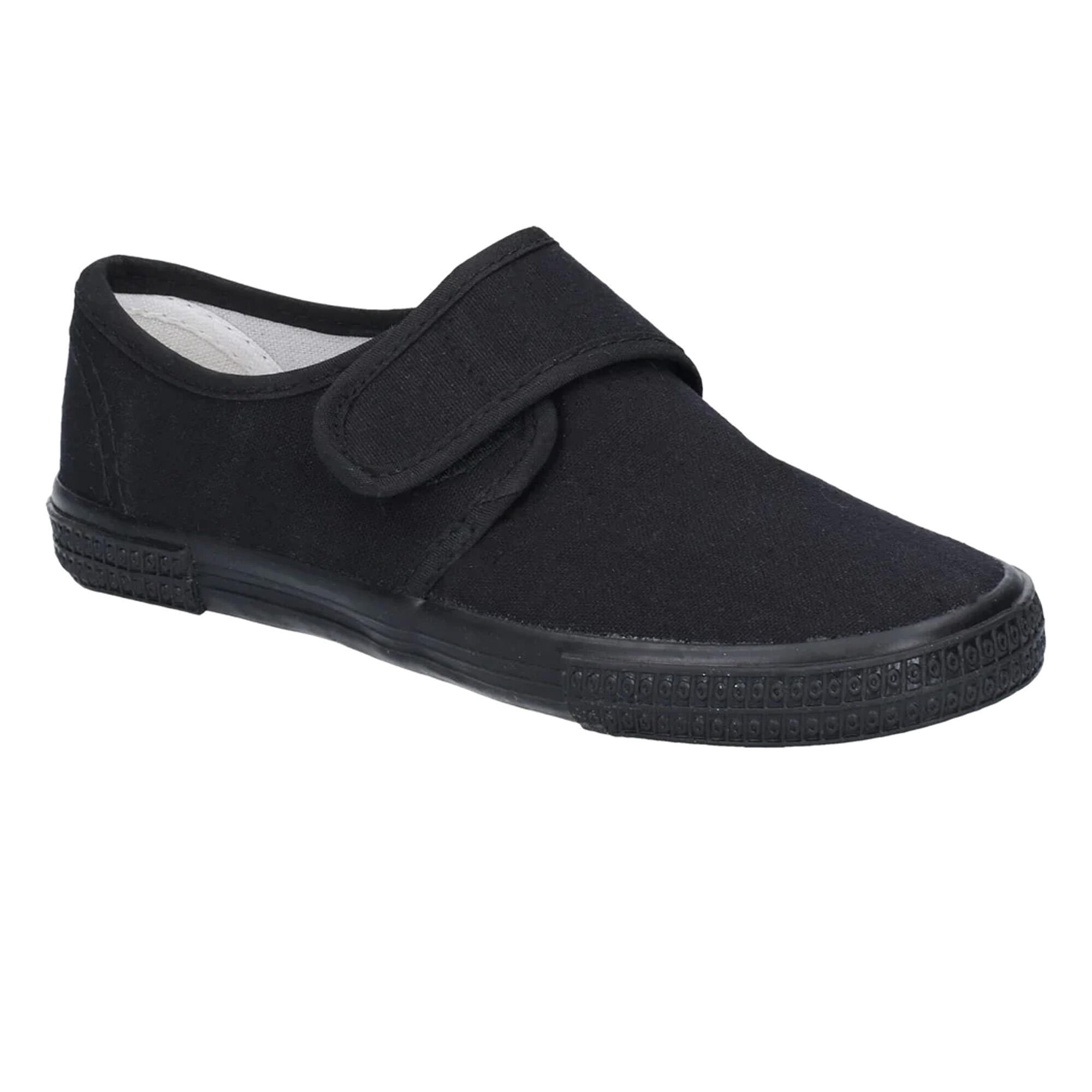 MIRAK Plimsolls (BOXED) / Boys/Girls Trainers / Unisex Plimsolls (Black)
