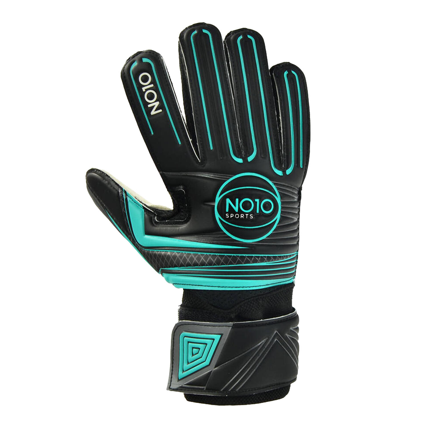 NO10 Guanti Da Portiere Replica Adulto Unisex NO10 Nero Verde Bianco