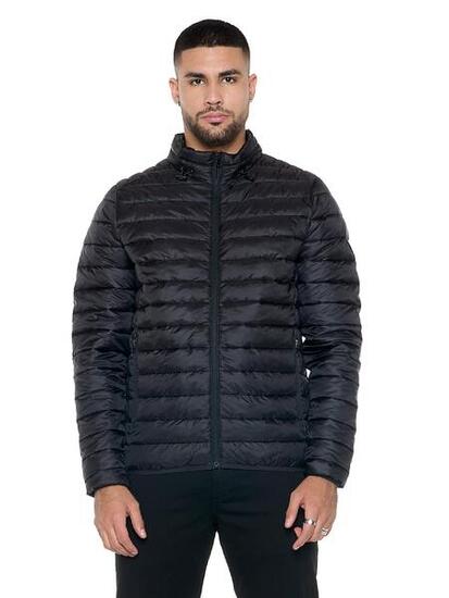 Piumino invernale da uomo con zip e collo alto "Basic