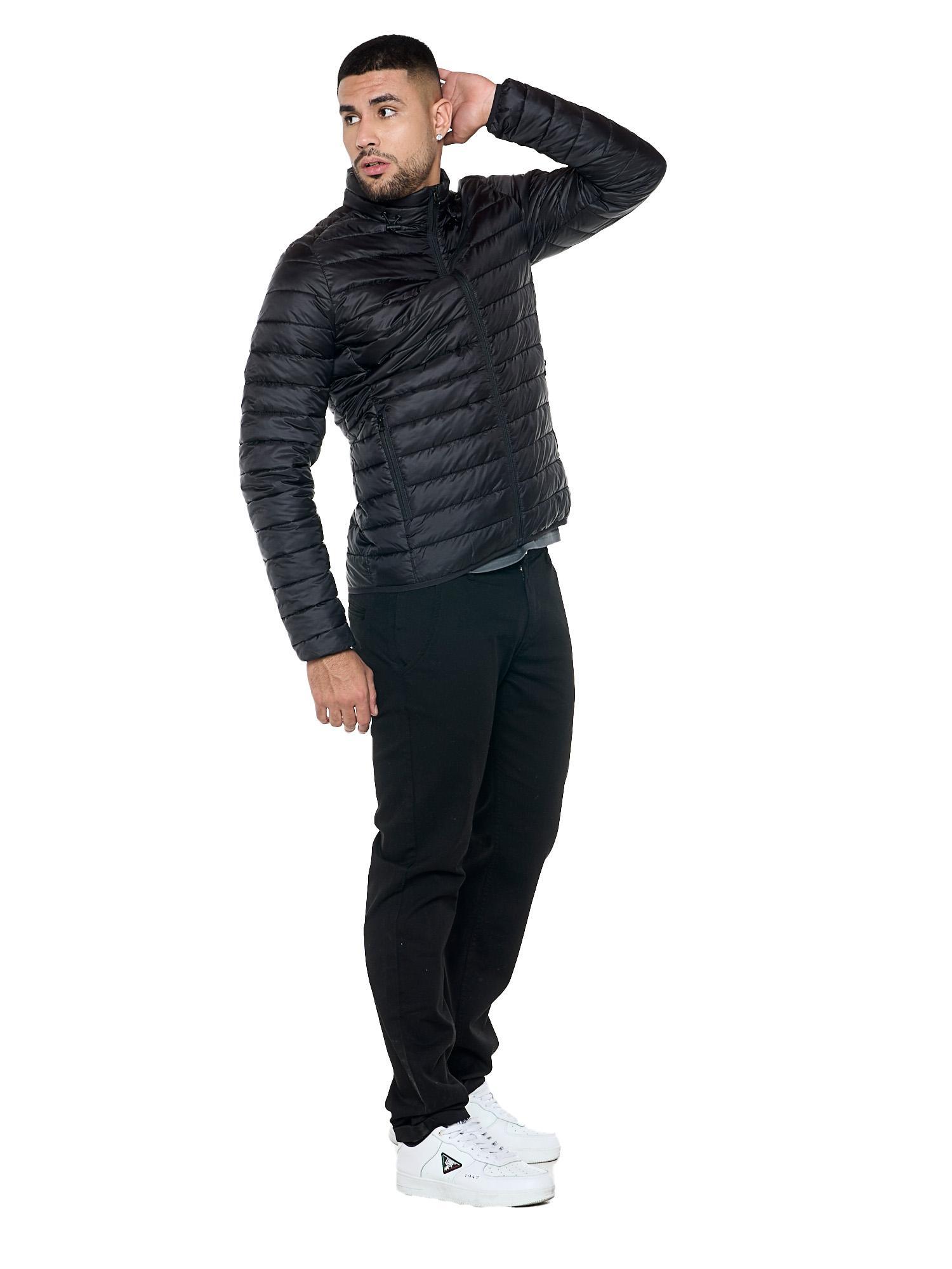 Plumífero de invierno para hombre "Basic" con cremallera y cuello alto 3/8