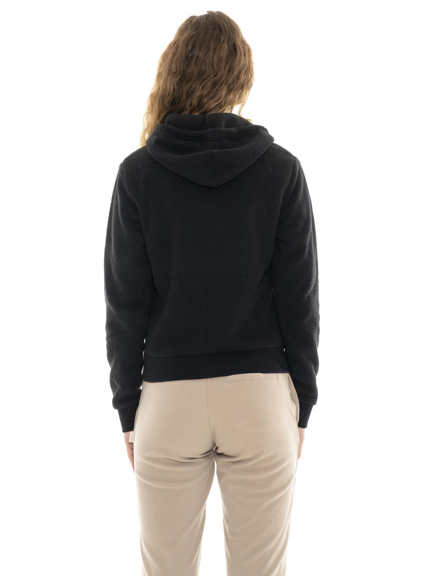 Chaqueta de sherpa suave con tachuelas doradas Leone 1947 para mujer 4/5