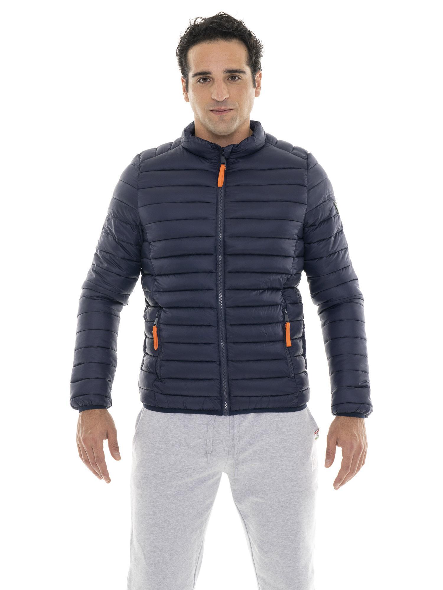 LEONE 1947 APPAREL Piumino invernale da uomo con zip e collo alto "Basic"