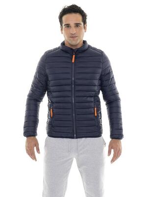 Piumino invernale da uomo con zip e collo alto "Basic