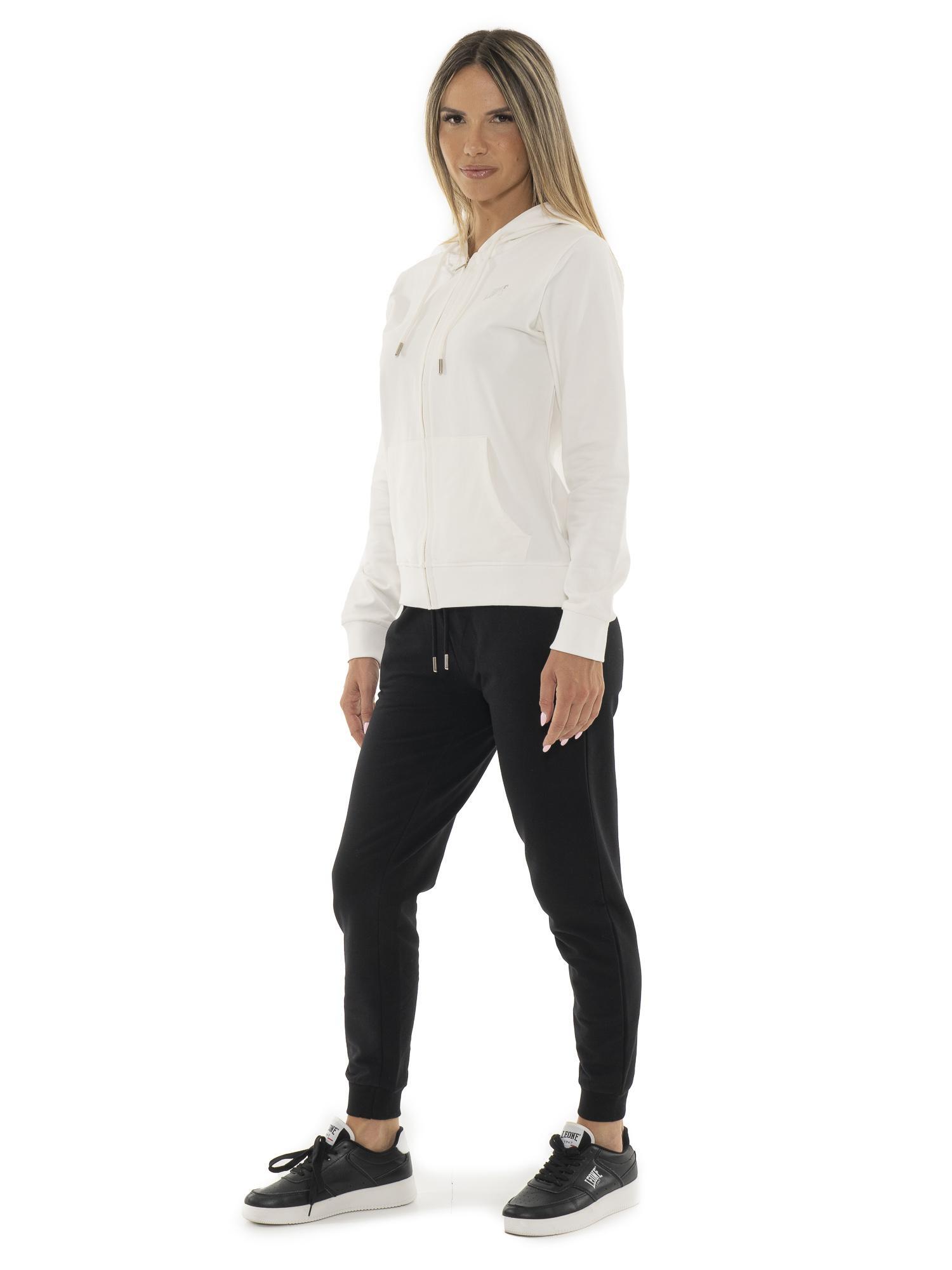 Chándal de invierno para mujer con capucha y cremallera "Plata" 2/7