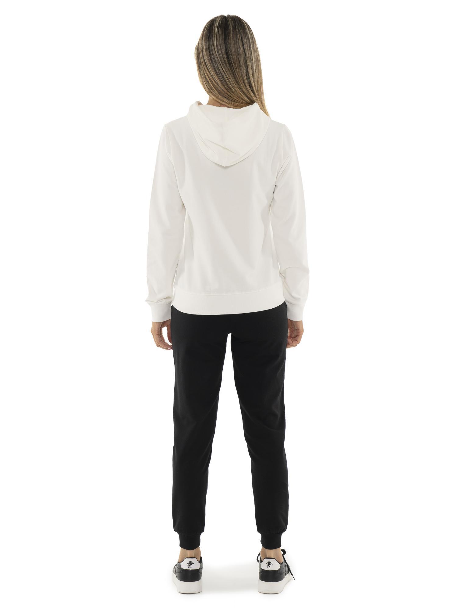 Chándal de invierno para mujer con capucha y cremallera "Plata" 4/7