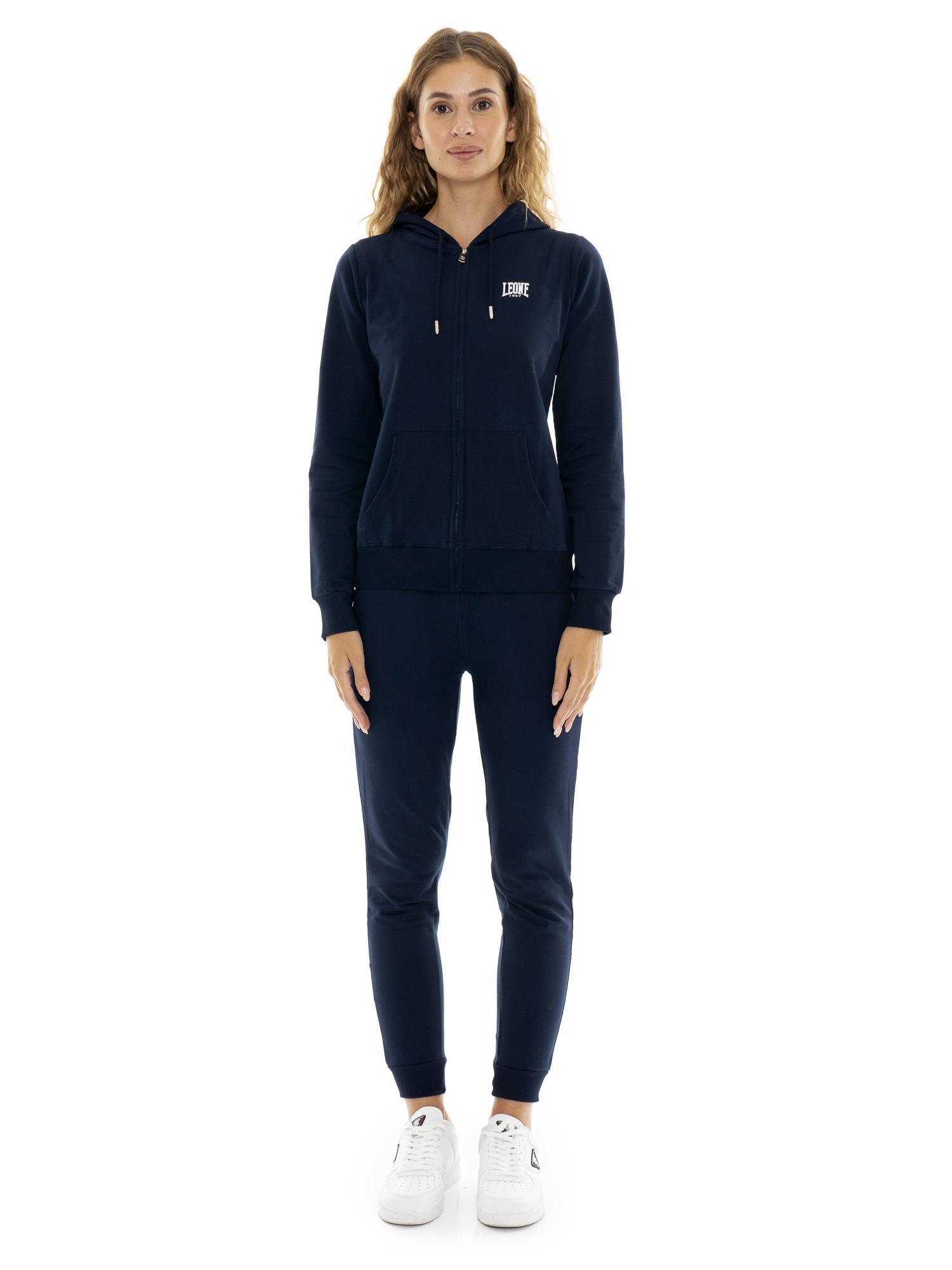 LEONE 1947 APPAREL Tuta da donna invernale con cappuccio e zip "Silver"