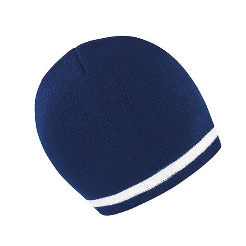 Gorro nacional unissexo para adultos (Azul Marinho / Branco) 2/3