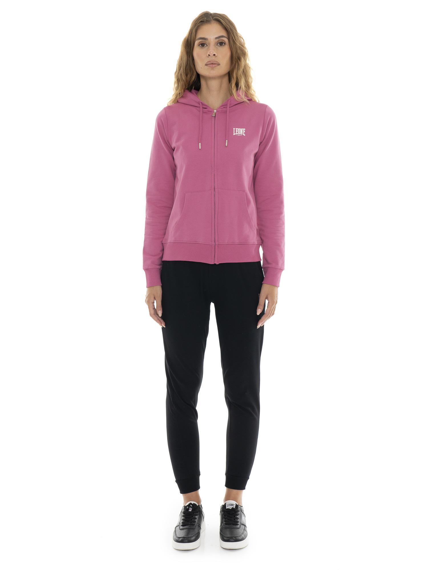 LEONE 1947 APPAREL Tuta da donna invernale con cappuccio e zip "Silver"