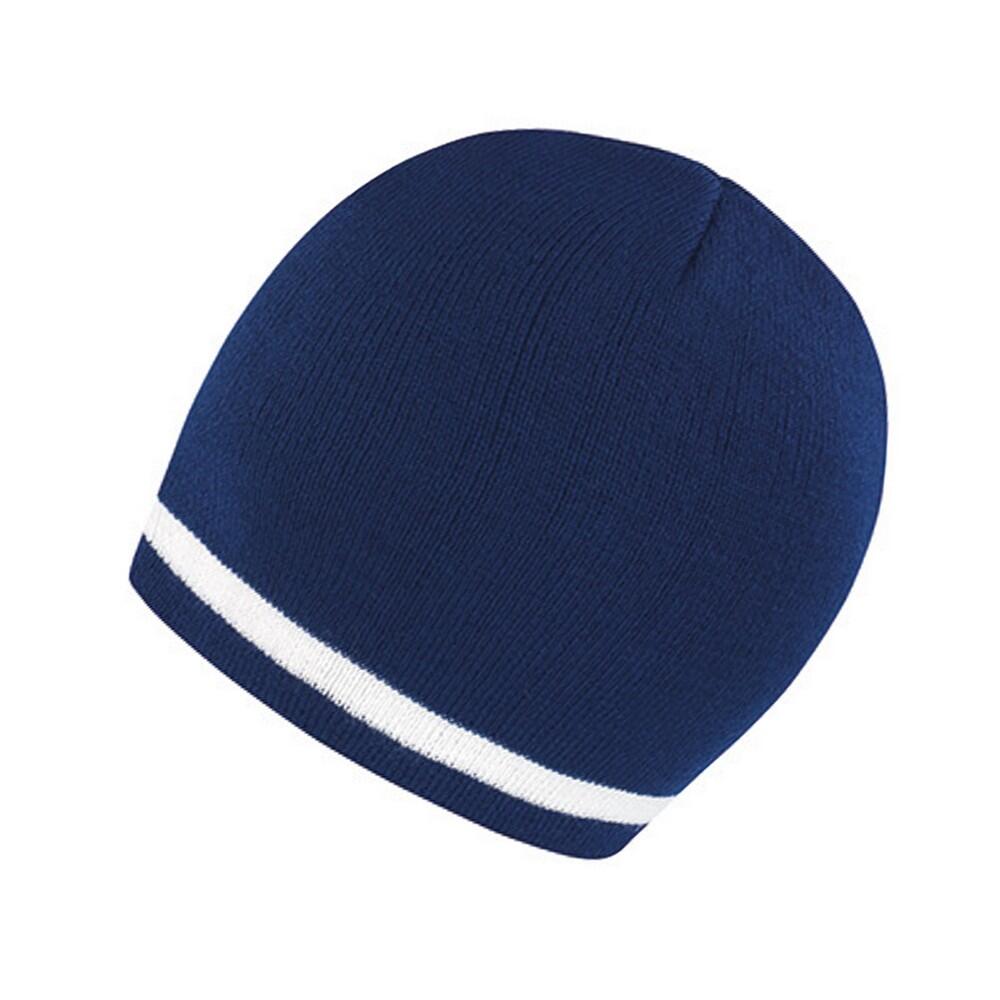 Gorro nacional unissexo para adultos (Azul Marinho / Branco) 3/3