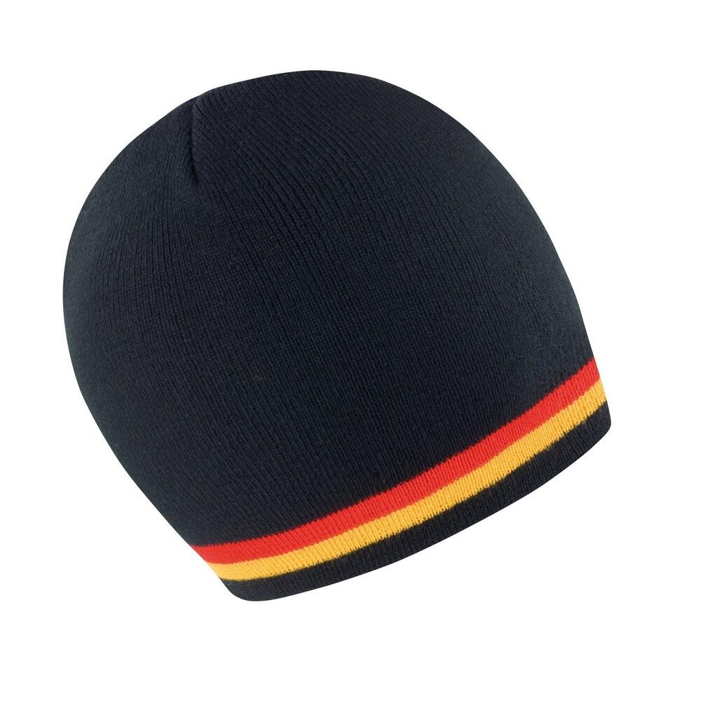 Unisex Nationale muts voor volwassenen (Zwart/Rood/Goud) 2/3