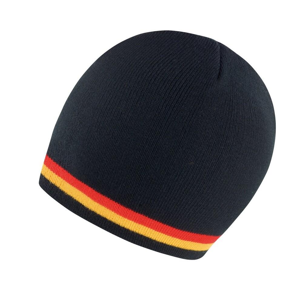 Unisex Nationale muts voor volwassenen (Zwart/Rood/Goud) 3/3