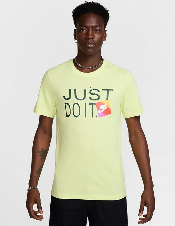 T-shirt uomo nike just do it - giallo 4/5