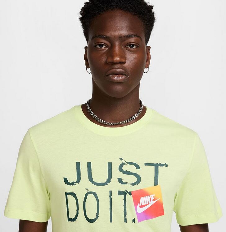T-shirt uomo nike just do it - giallo 3/5