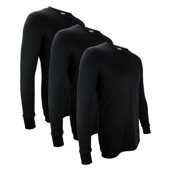 THMO - 3er Pack Herren Thermounterwäsche Oberteil