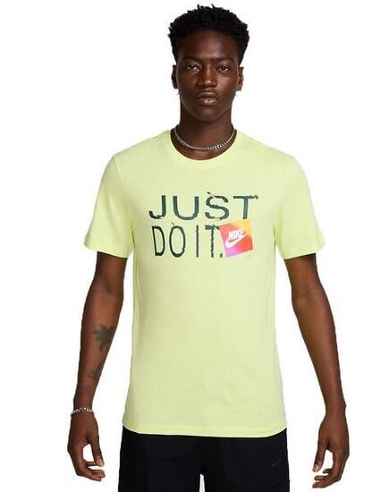 T-shirt uomo nike just do it - giallo