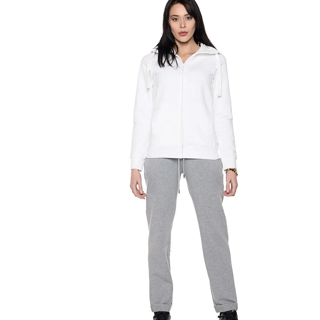 Women's winter jumpsuit with collar and zip "Pearl"