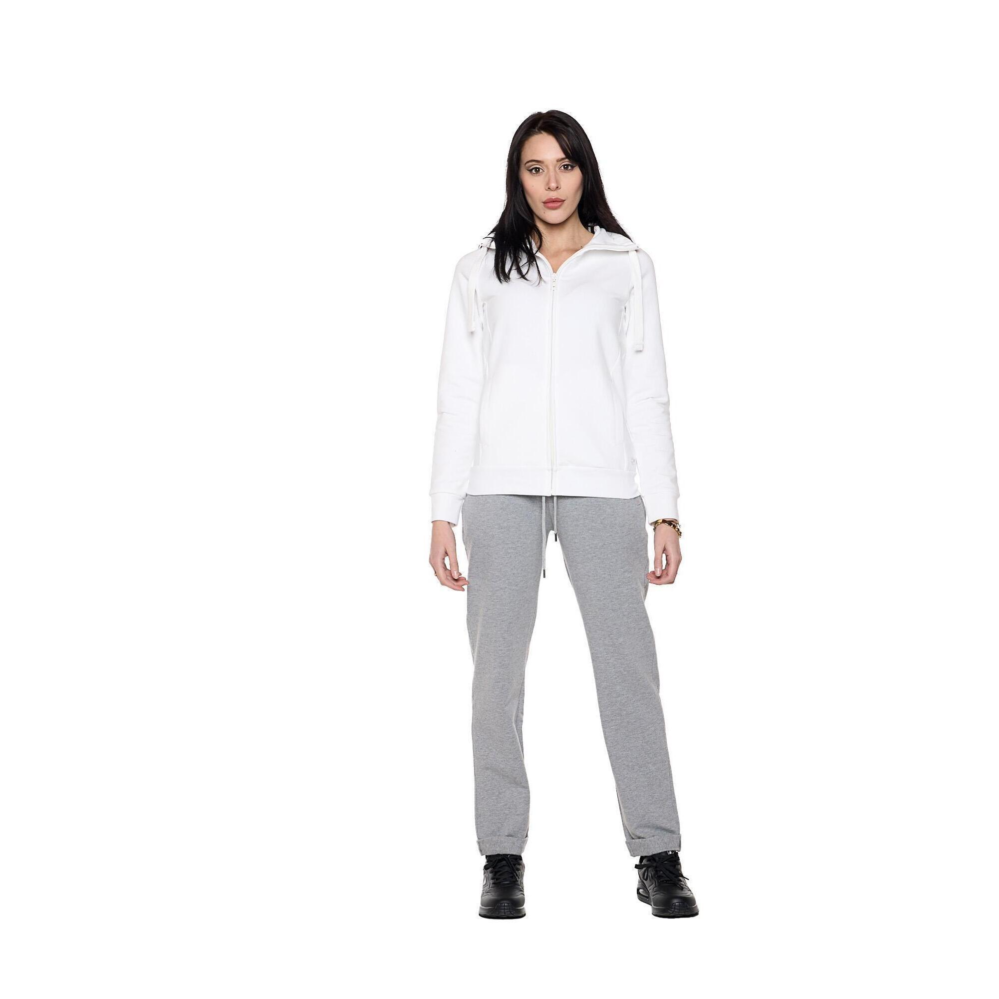 Leone 1947 Apparel - Survêtement D'Hiver Femme Avec Col Et Zip "pearl" - Survêtement - Blanc|gris - 42 M/l - Decathlon