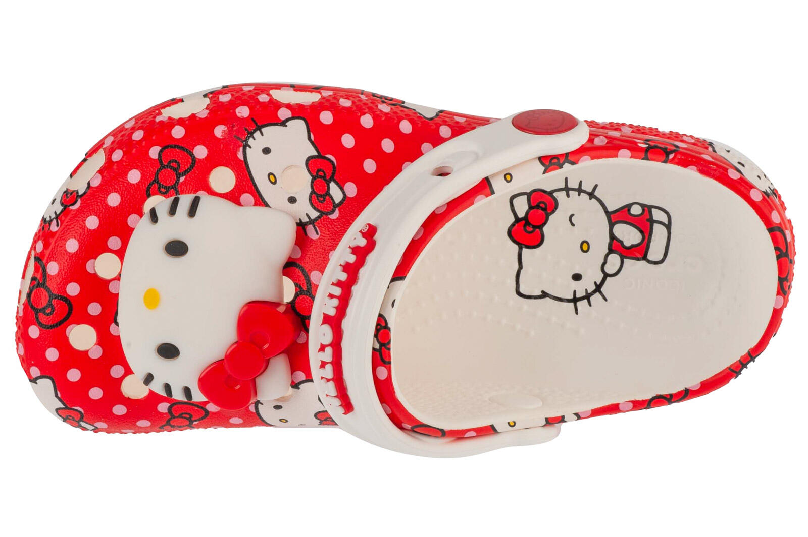 Chodaki Dla Dzieci Crocs Classic Hello Kitty Red Clog 3/6
