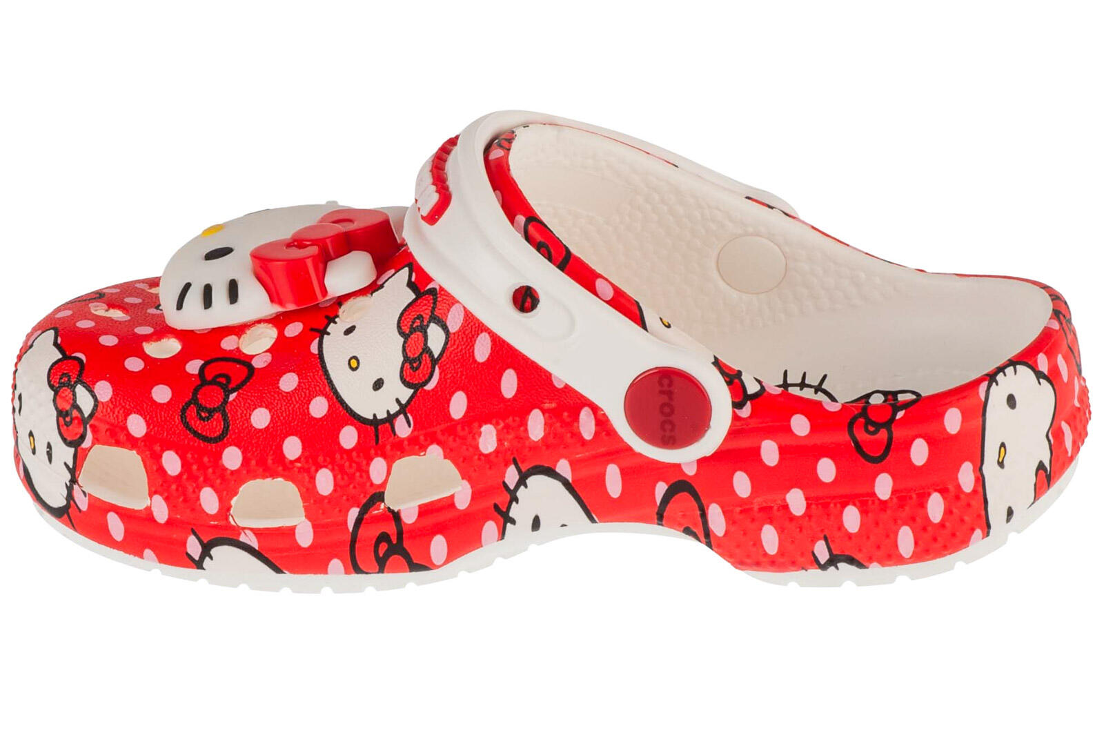 Chodaki Dla Dzieci Crocs Classic Hello Kitty Red Clog 2/6