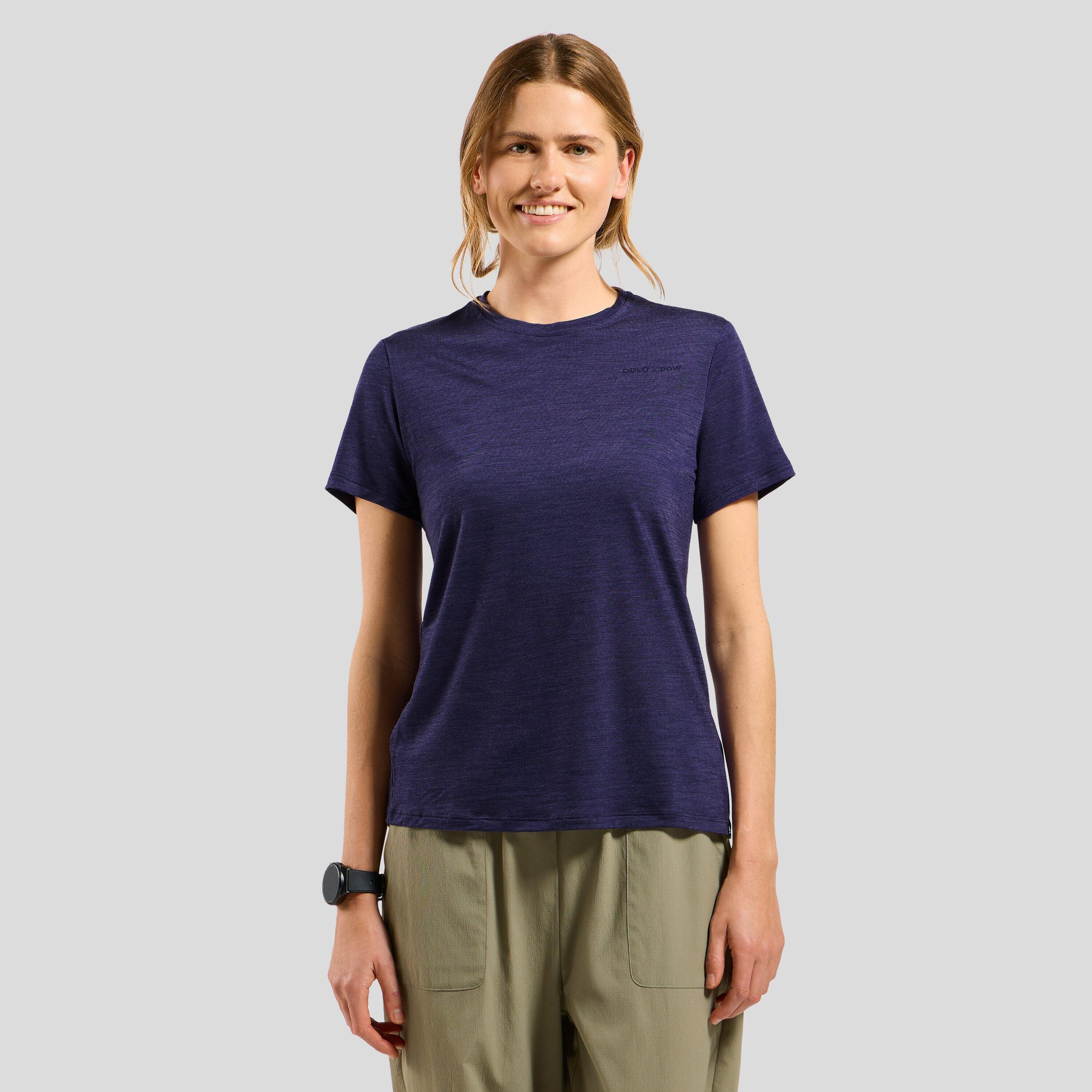 Odlo - T-shirt En Laine Mérinos Mélangée Odlo X Pow Collective Voices Odlo - T-shirt Manches Courtes - Violet - 36 Xs - Decathlon