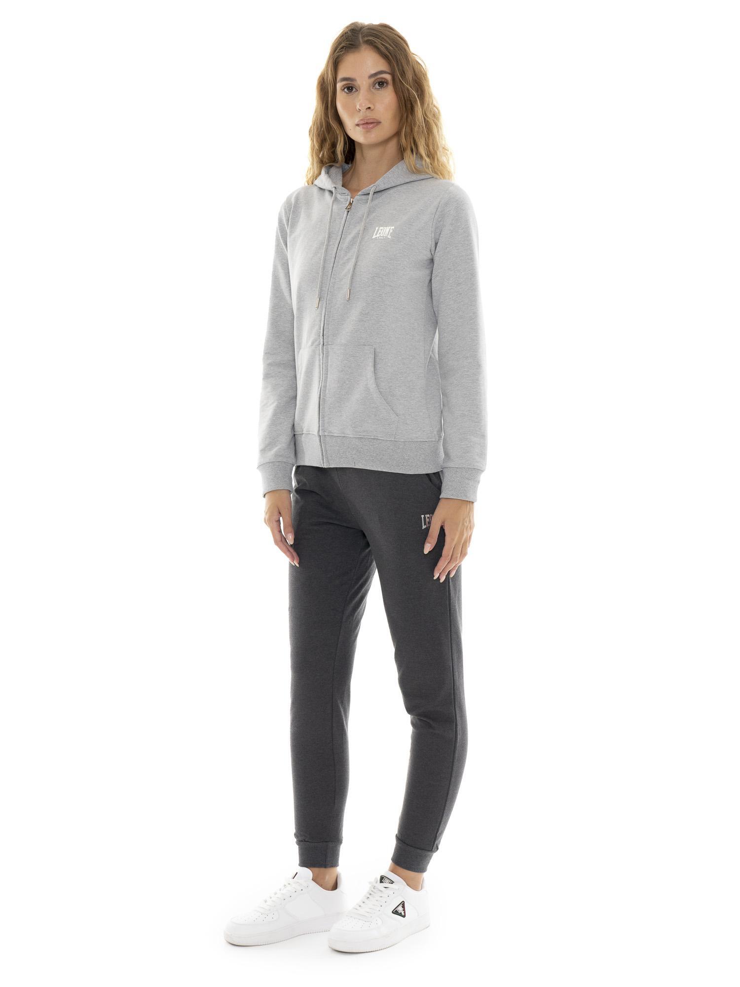 Chándal de invierno para mujer con capucha y cremallera "Plata" 7/7