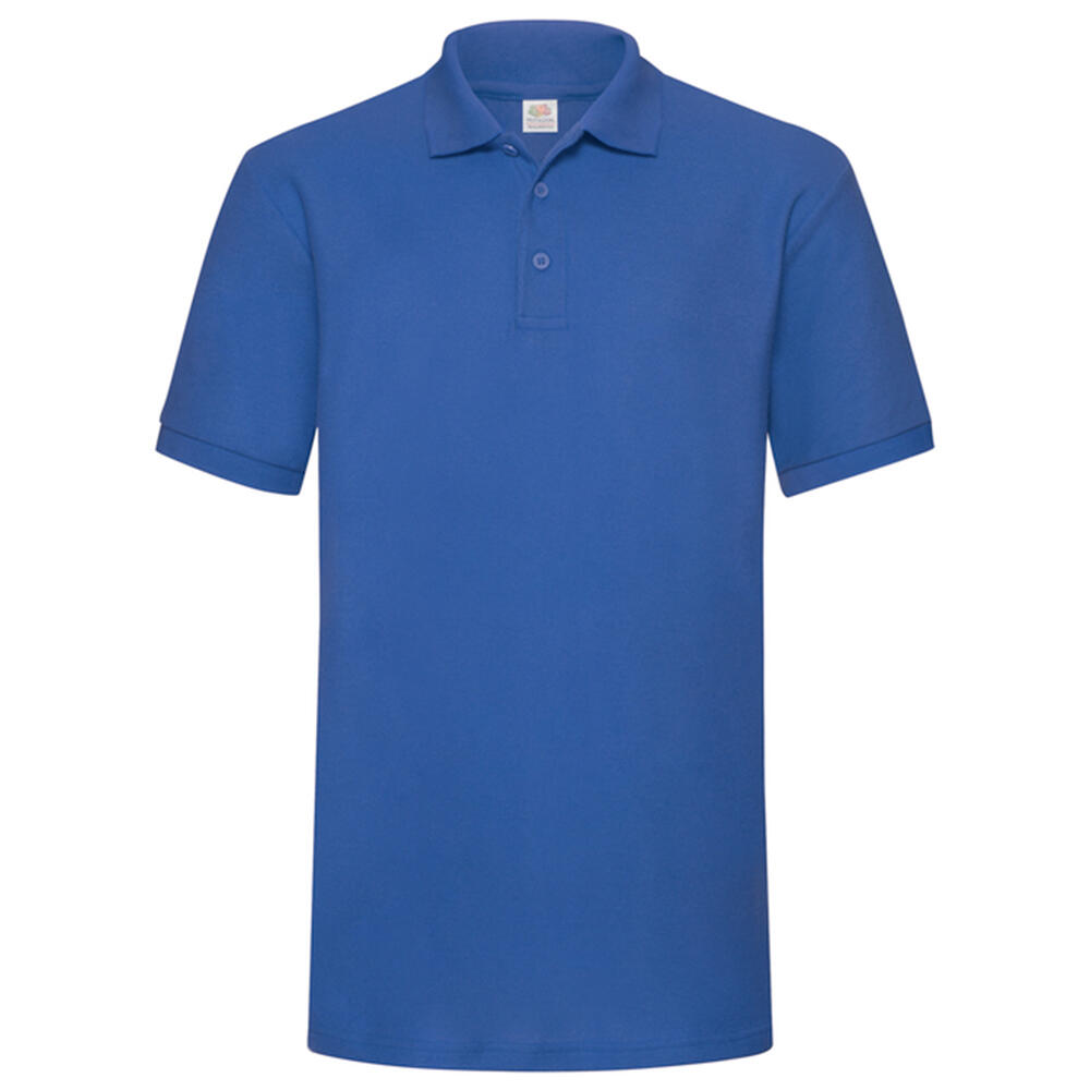 FRUIT OF THE LOOM Camisa pólo pesada para homem Azul Real
