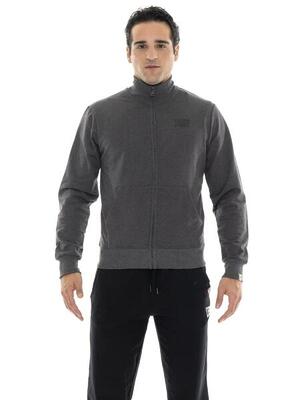 Felpe invernale da uomo con collo alto e zip con logo piccolo "Basic