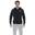 Herenwintersweatshirt met capuchon en ritssluiting met klein "Basic"-logo