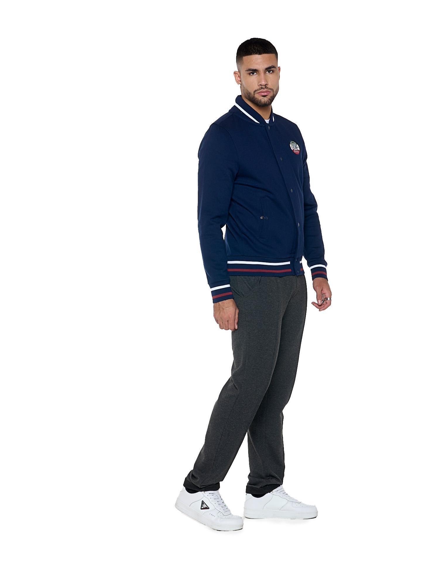 Bomber d'hiver homme avec boutons "Varsity" 3/6