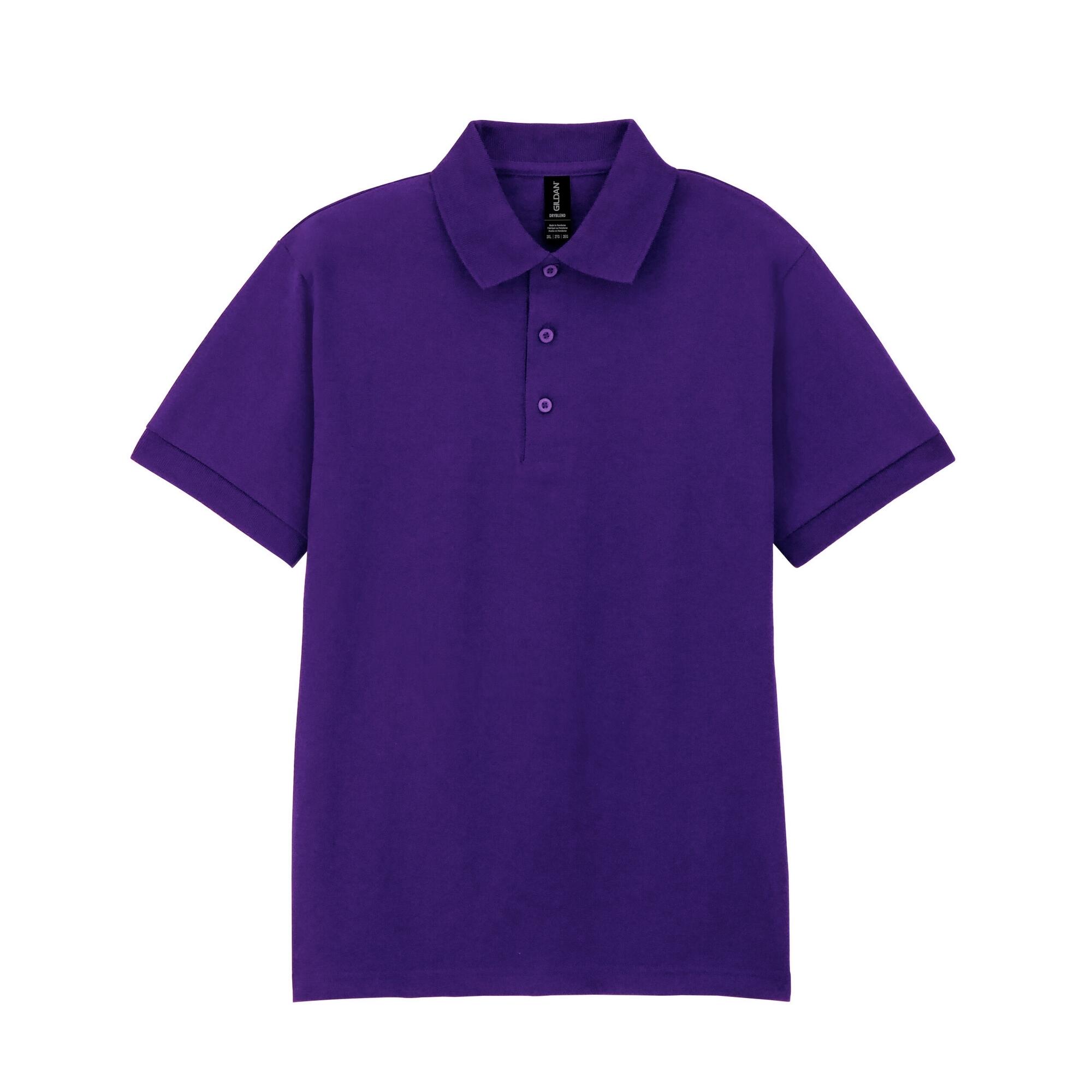 GILDAN Camisola pólo DryBlend unissexo para adultos Roxo