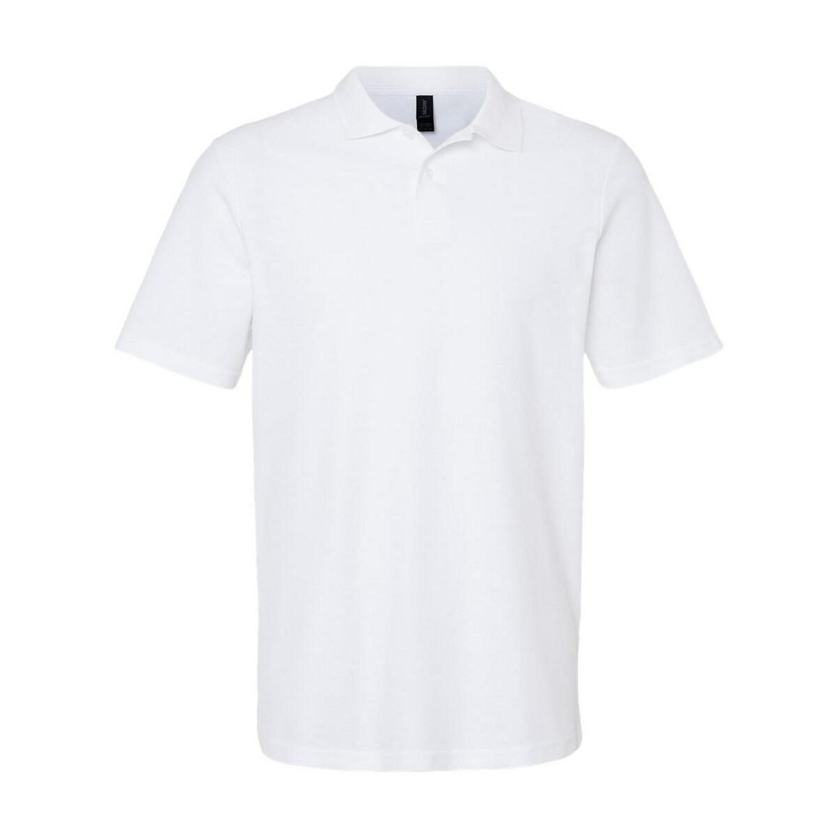 GILDAN Camisa pólo Softstyle Pique unissexo para adultos Branco