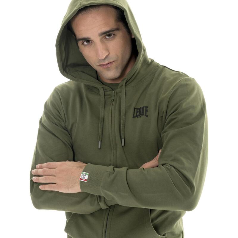 Hanorac cu fermoar Leone Basic pentru bărbați