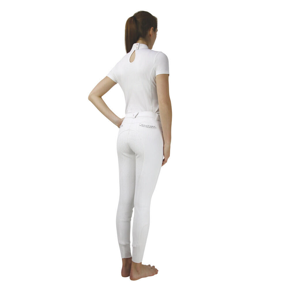 Womens/Ladies Roka Rose Show Shirt (White/Navy/Rose Gold) 2/3