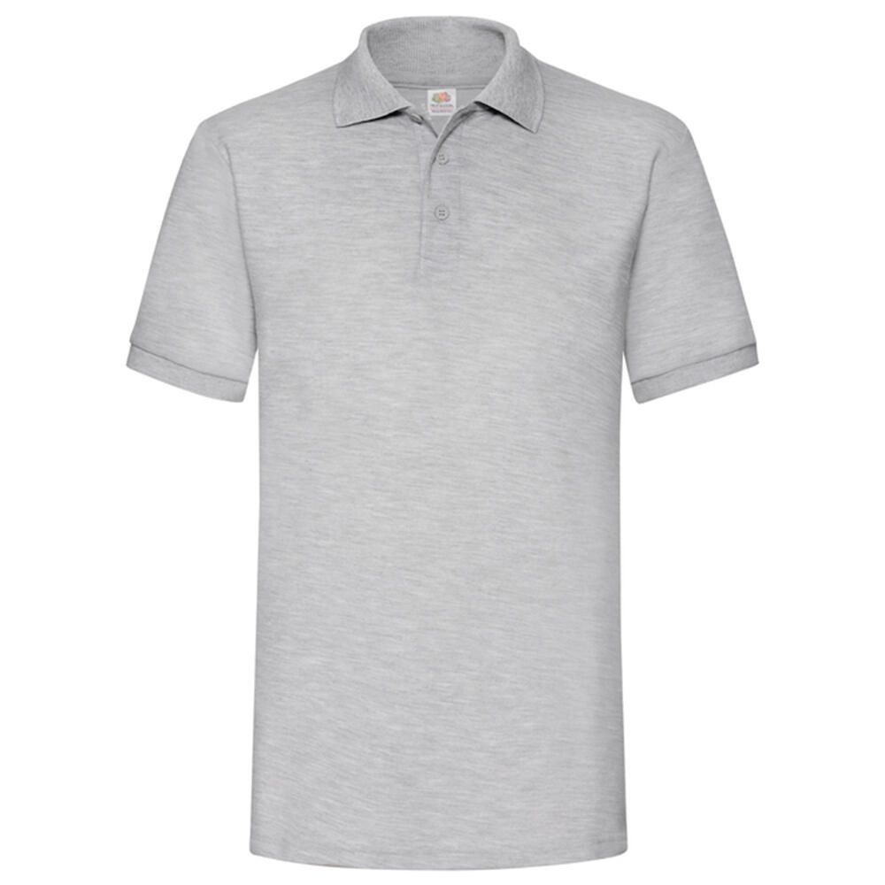 FRUIT OF THE LOOM Camisa pólo pesada para homem Cinzento Mesclado