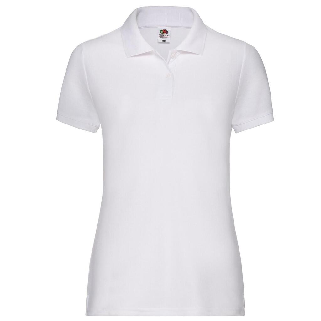 Unisex Adult 65/35 Pique Polo Shirt (White)