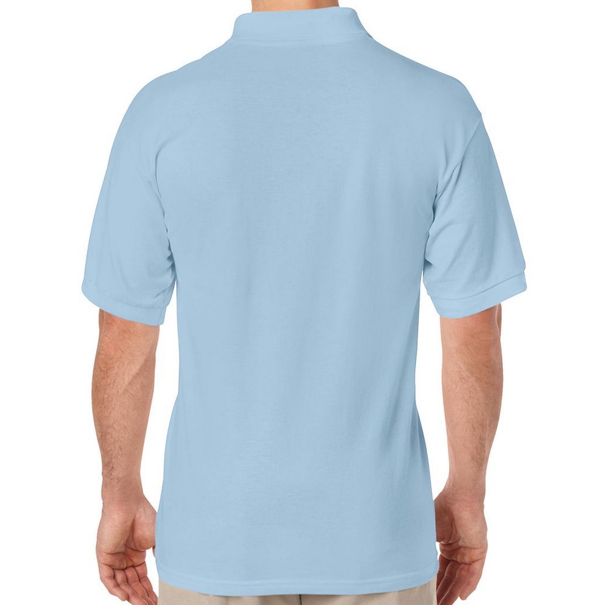 Unisex DryBlend Poloshirt voor volwassenen (Lichtblauw) 2/3