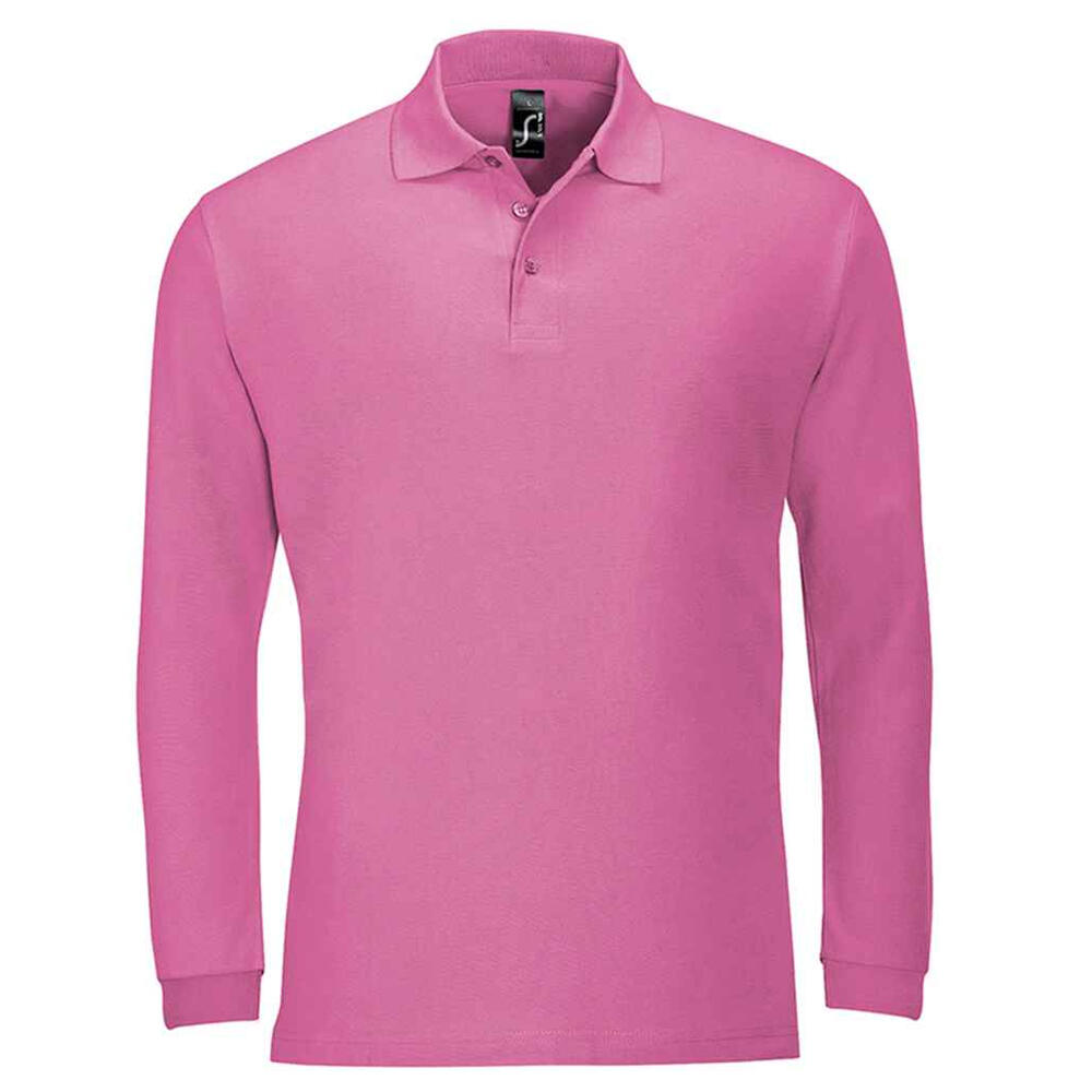 SOL'S Camisola pólo de manga comprida Winter II para adultos unissexo Flash Pink