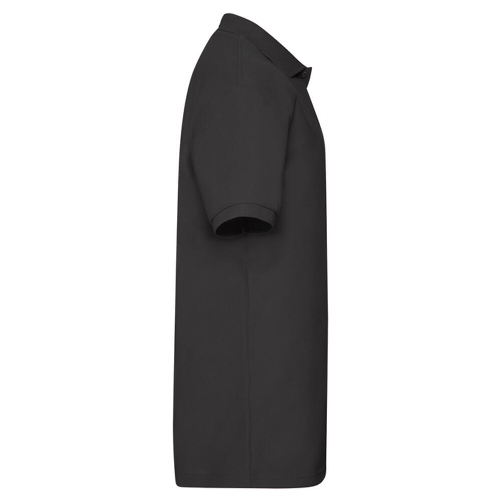 Camisa pólo pesada para homem (Preto) 3/3