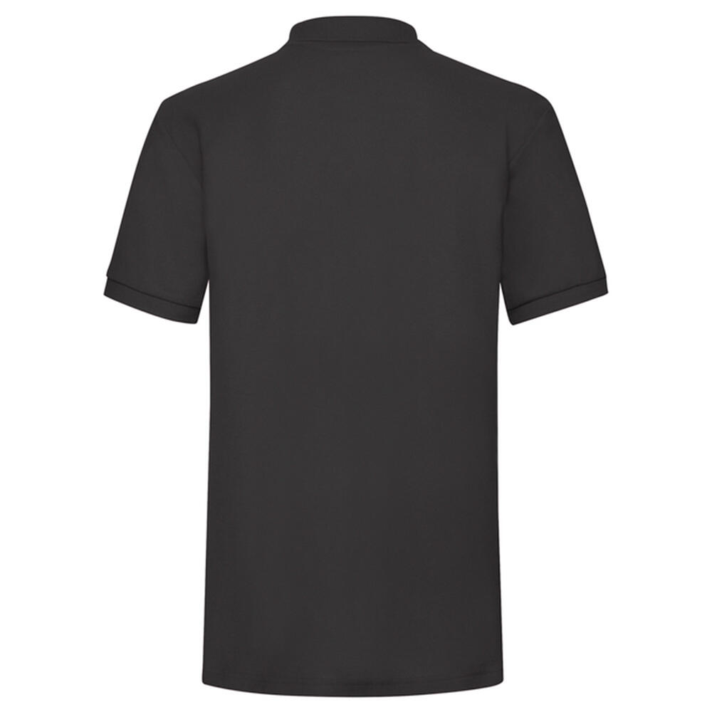 Camisa pólo pesada para homem (Preto) 2/3