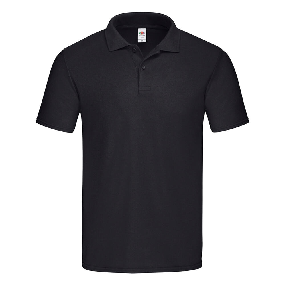 FRUIT OF THE LOOM Maglietta Polo Adulto Unisex Fruit Of The Loom Original Nero