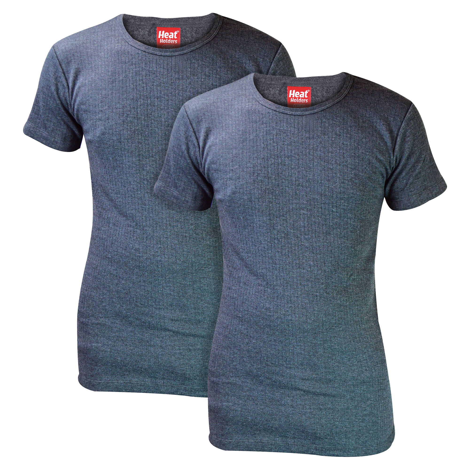 HEAT HOLDERS 2 Pack Mens Short Sleeve Thermal Top for Winter