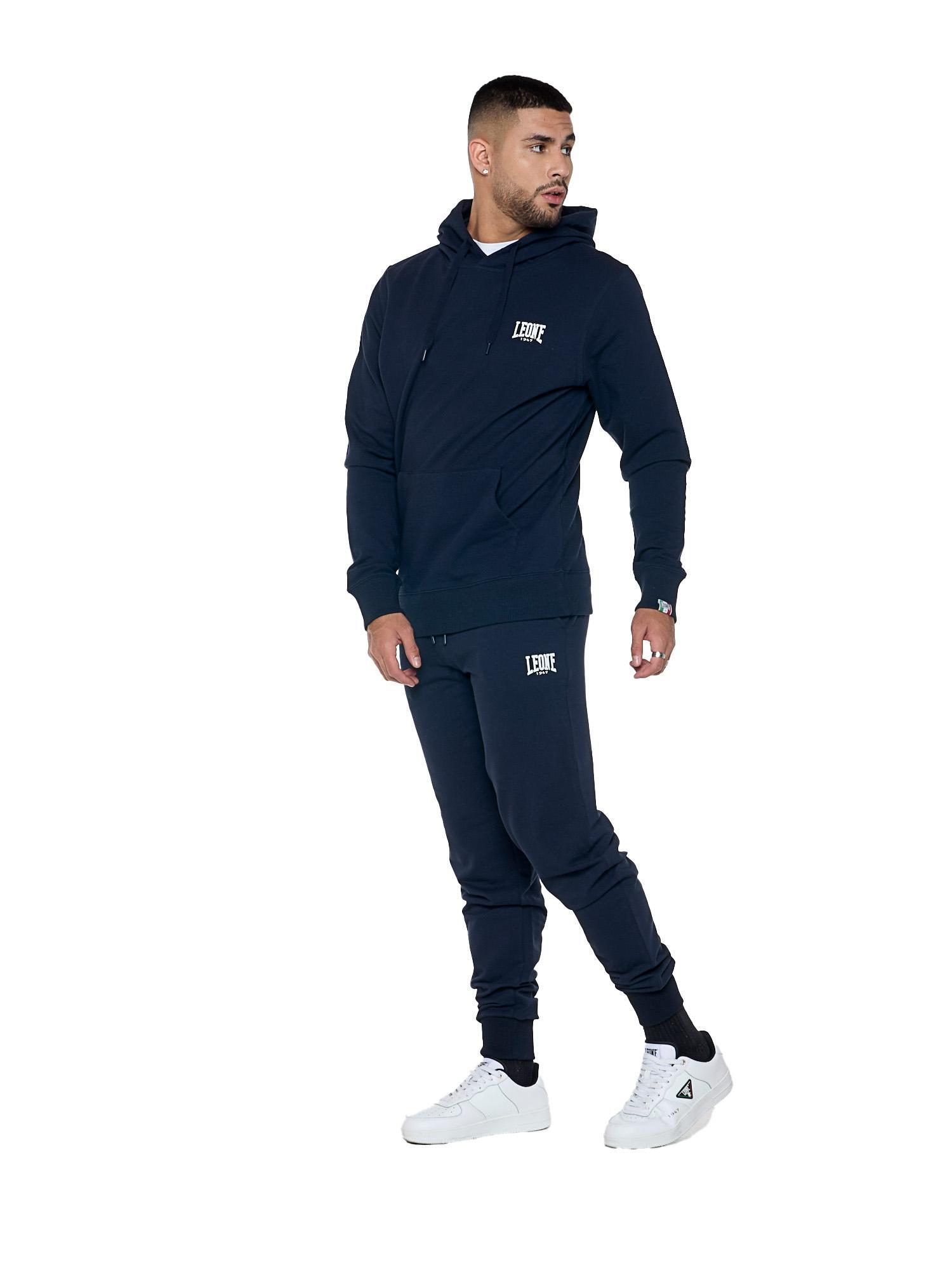 Sweat-shirt d'hiver pour homme à capuche avec petit logo "Basic" 3/7