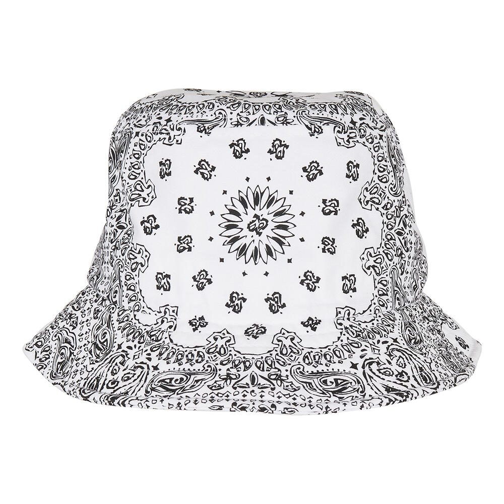 Bandana Print Bucket Hat (White)