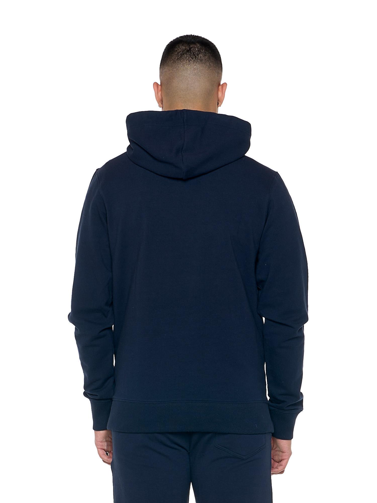 Sweat-shirt d'hiver pour homme à capuche avec petit logo "Basic" 4/7